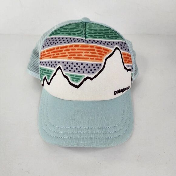 Patagonia Solar Rays '73 Interstate Cap Hat Light Blue Foam Mesh back hat - Picture 4 of 8